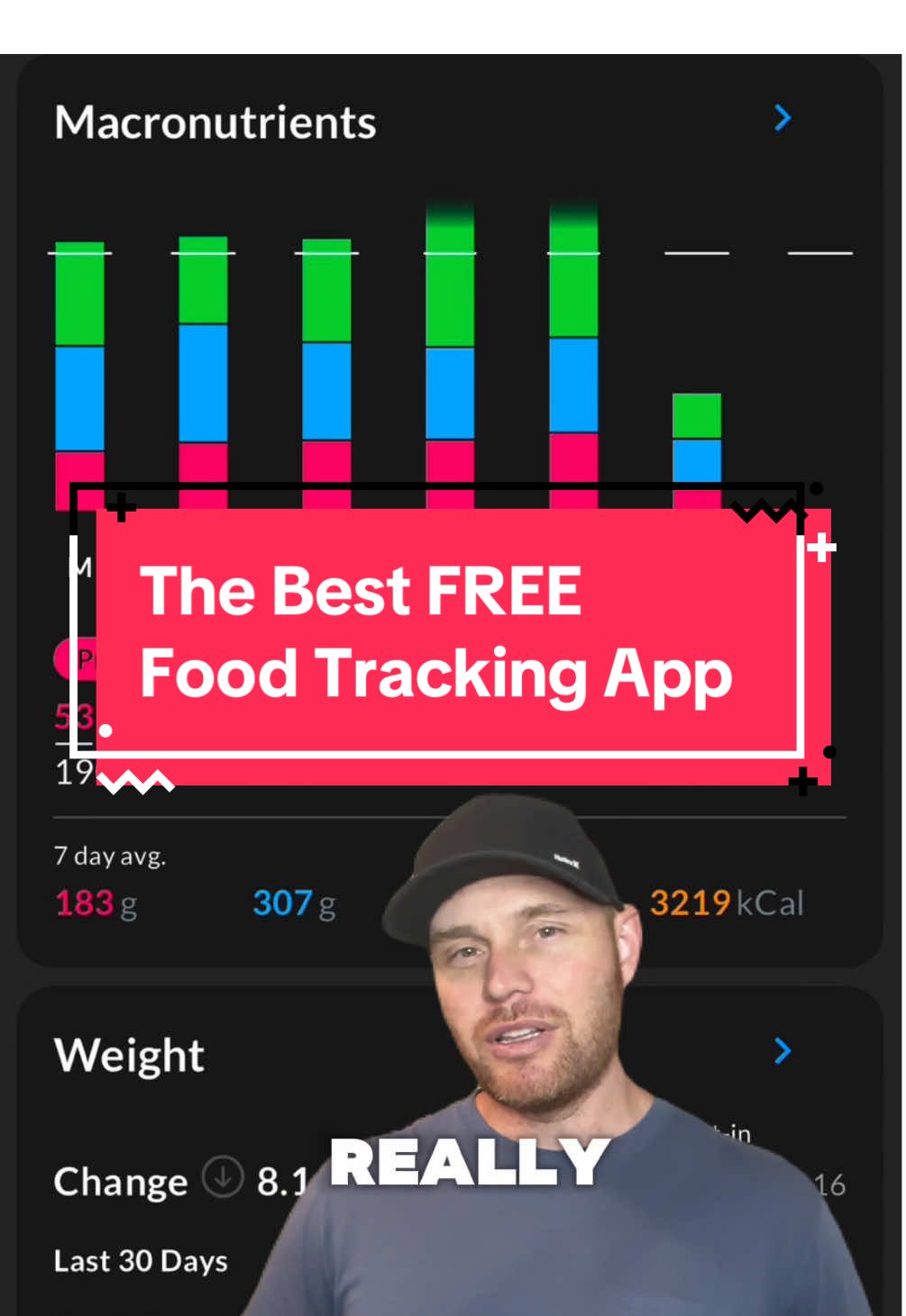 What is the best free food tracking app? This is by far the best food tracking app in my opinion! #countingcalories #weightloss #loseweight #Fitness #GymTok 