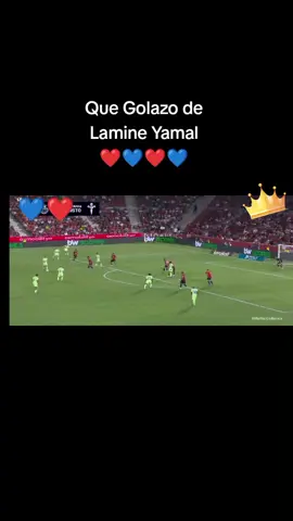 que golazo de Lamine Yamal #laliga #laliga #barcelona #barca ❤️💙❤️💙❤️💙