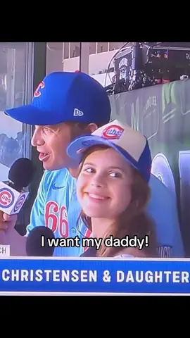His daughter has the coolest parents ever  |  #haydenchristensen #cubsbaseball #chicago #fyp #anakinskywalker