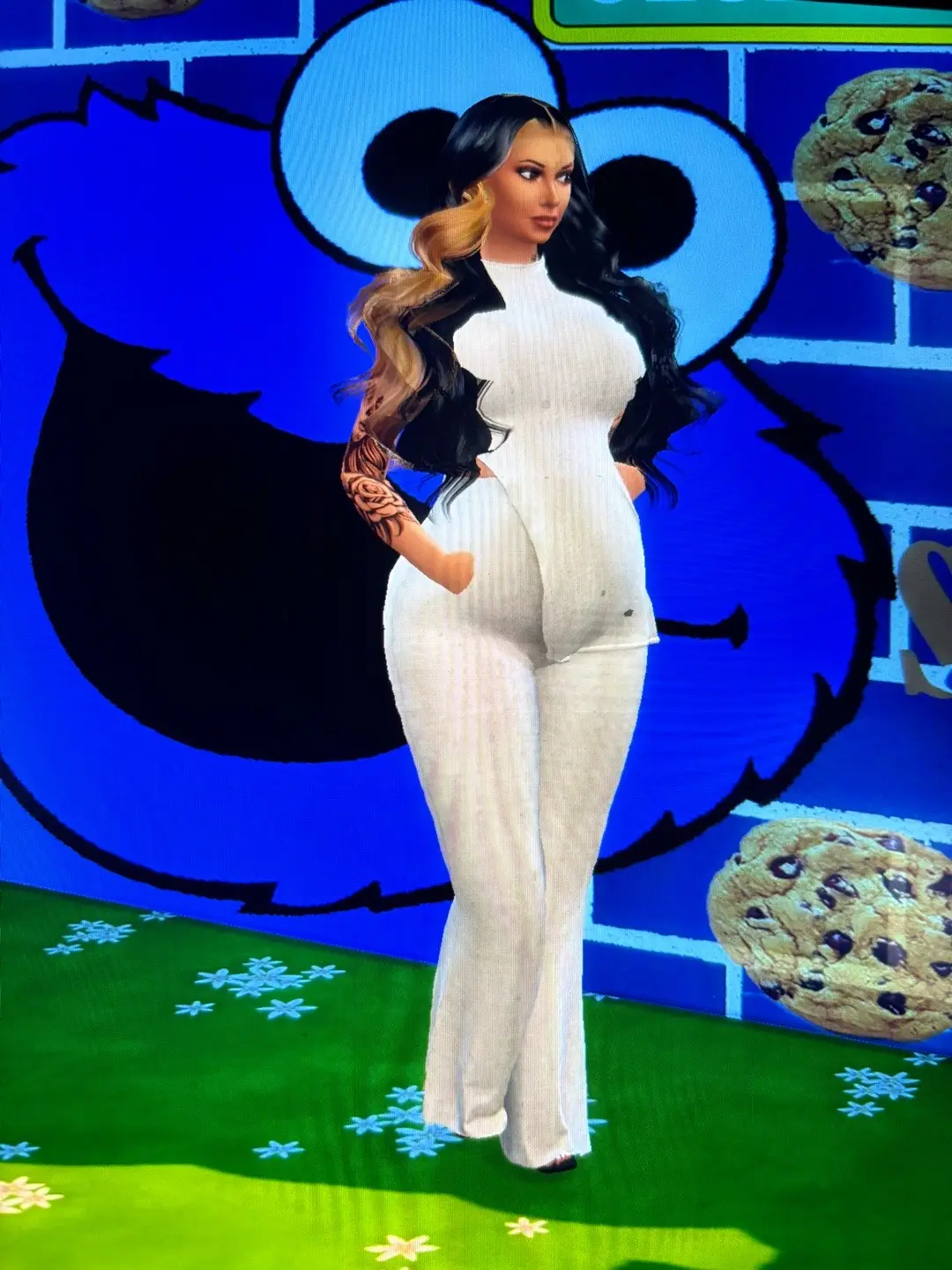 Cute baby shower tho 😌💙🍪 #sims4 #sims4mods #simstok #sims #sims4modsblackgirl 