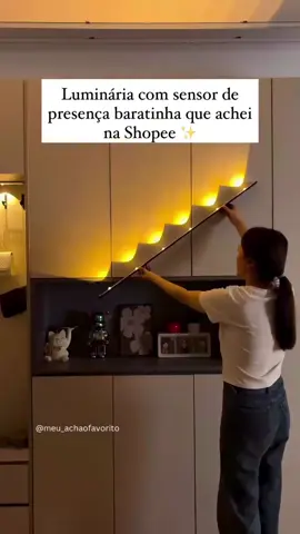 luminária com sensor pra dar um toque de elegância pra sua casa #acheinashopee #decoracao 