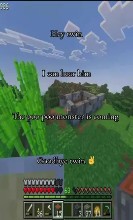 Love you twin #viral #fyp #stretchtok #Minecraft #monster 