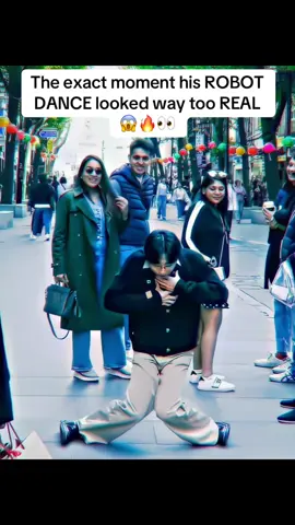The exact moment his ROBOT DANCE looked way too REAL 😱🔥👀 #robotdance #moments #reallife #viral #fyp 