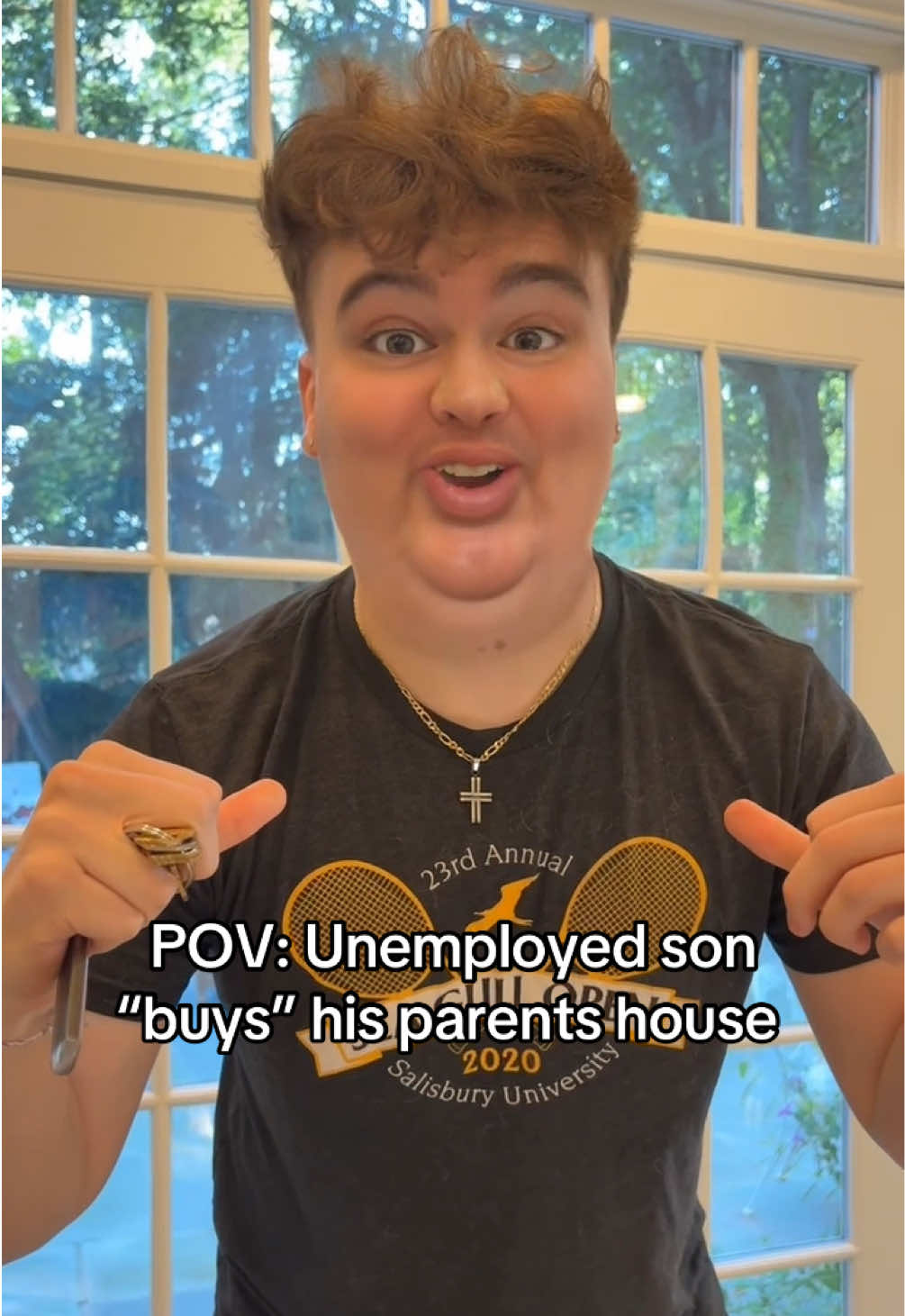 the tone switch when it wasn’t her parents 😭😭 #satire #fyp #familydrama #unemployed #son 