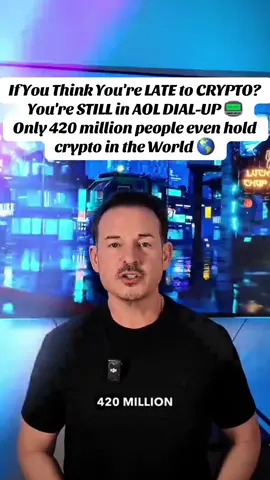 Think You're LATE to CRYPTO? You're STILL in AOL DIAL-UP 📟 Only 420 million people even hold crypto. That's less than 10% of internet users. And only 0.078% of the world holds XRP. You didn't miss the crypto bull run wave. You ARE the wave. This ain't a crypto bear run. This is the blueprint. Banks don't even have their rules finalized yet. Most people still don't know what a crypto cold wallet is. But while they're mocking us, infrastructure is being built right under their nose. You're not late. You're early. With proof, with pain, and with purpose. Don't believe me? Ask your neighbor if they've ever sent a crypto transaction. Ask your neighbor if they've heard of XRP. You'll find your answer. This is fiber-optic money in a dial-up 📟 world. Stay sharp. Disclaimer: None of this is financial advice. Just for fun. Do your own research. XRP is risky. Crypto is risky. Invest at your own risk. #XRP #CryptoEarlyAdopters #XRPArmy #tothemoon #Cryptolnfrastructure                   
