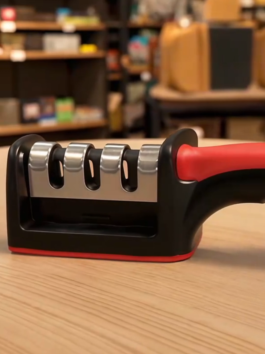 Amolador de Facas 3 níveis  . #amolador #amoladordefacas #cozinha #cozinheira #afiador  #comprasnainternet #comprinhas #comprasonline #tiktokshopchegou #tiktokshop 