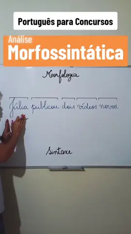 Dicas de Português  Como fazer uma análise morfossintática  #português #linguaportuguesa #concursopublico #concurseiro #creatorsearchinsights 