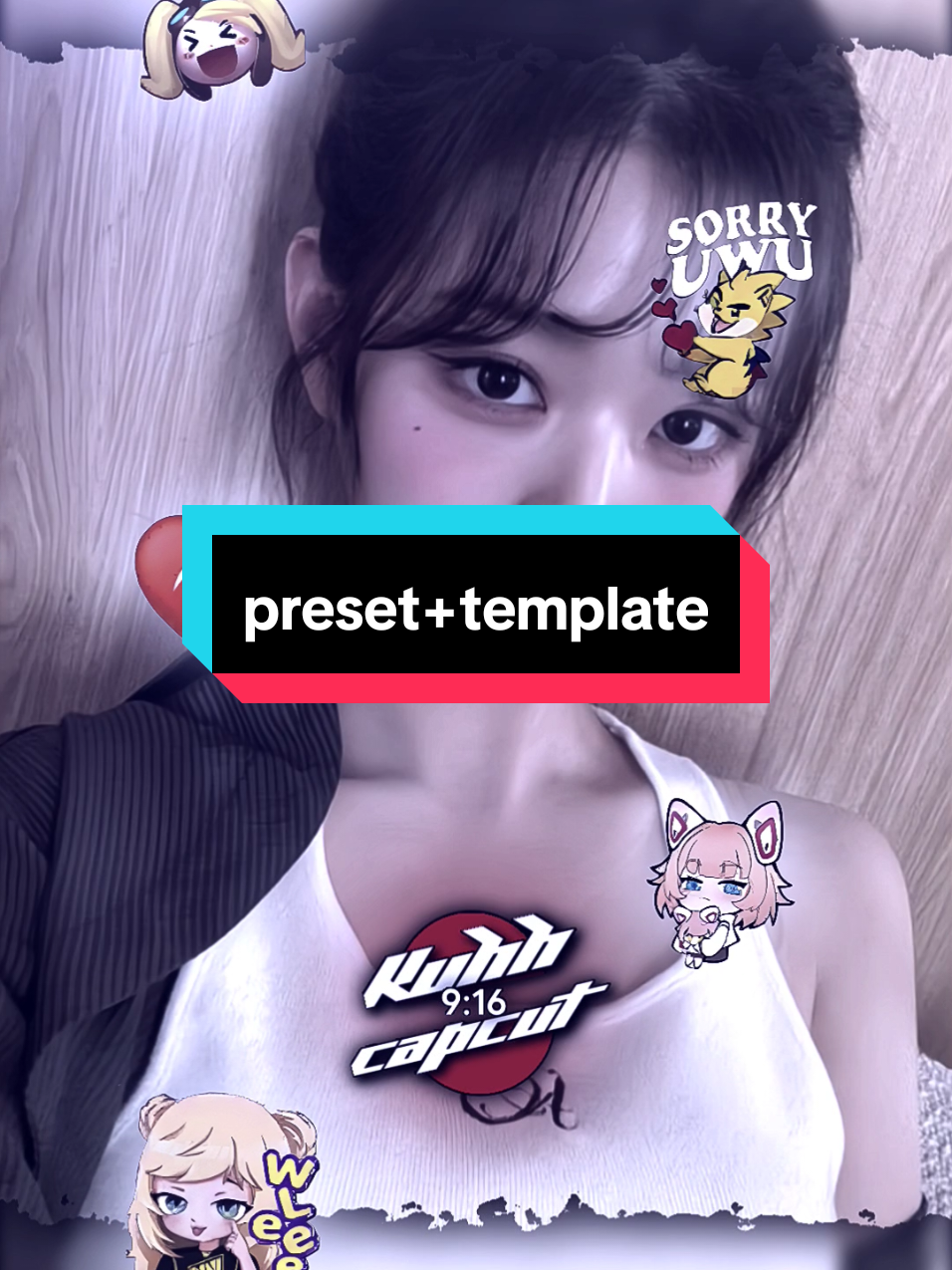 ini emotnya lucu 😣🗿 —v template tap logo#CapCut  #templatecapcut  #kuhhtemplate 