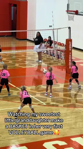 My sweet Saucy in her volleyball debut!!! @JR @averis spam🌸 #creatorsearchinsights #granddaughter #volleyball #firstgame #basketball 