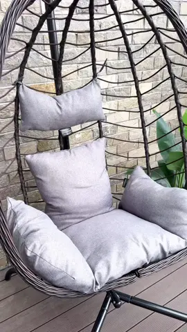 Egg chair:your personal calm zone #fyp #lhbcraft #furniture #outdoor #eggchair 