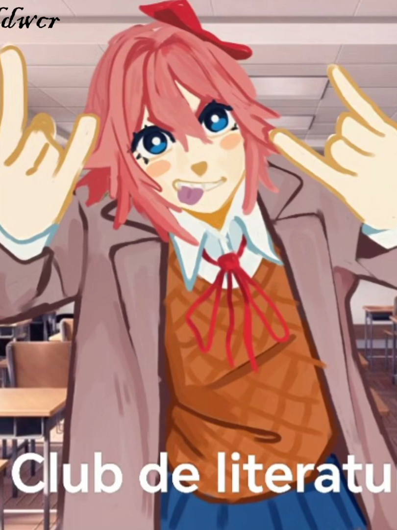 El MC Trans 🗣️🔥 imagen sacada de @phantas_moon  #dokidokiliteratureclub #meme #ddlc