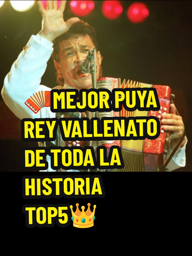 🪗👑TOP 5 MEJOR PUYA REY VALLENATO DE TODA LA HISTORIA #Odairvallenato #Festivalvallenato #vallenato