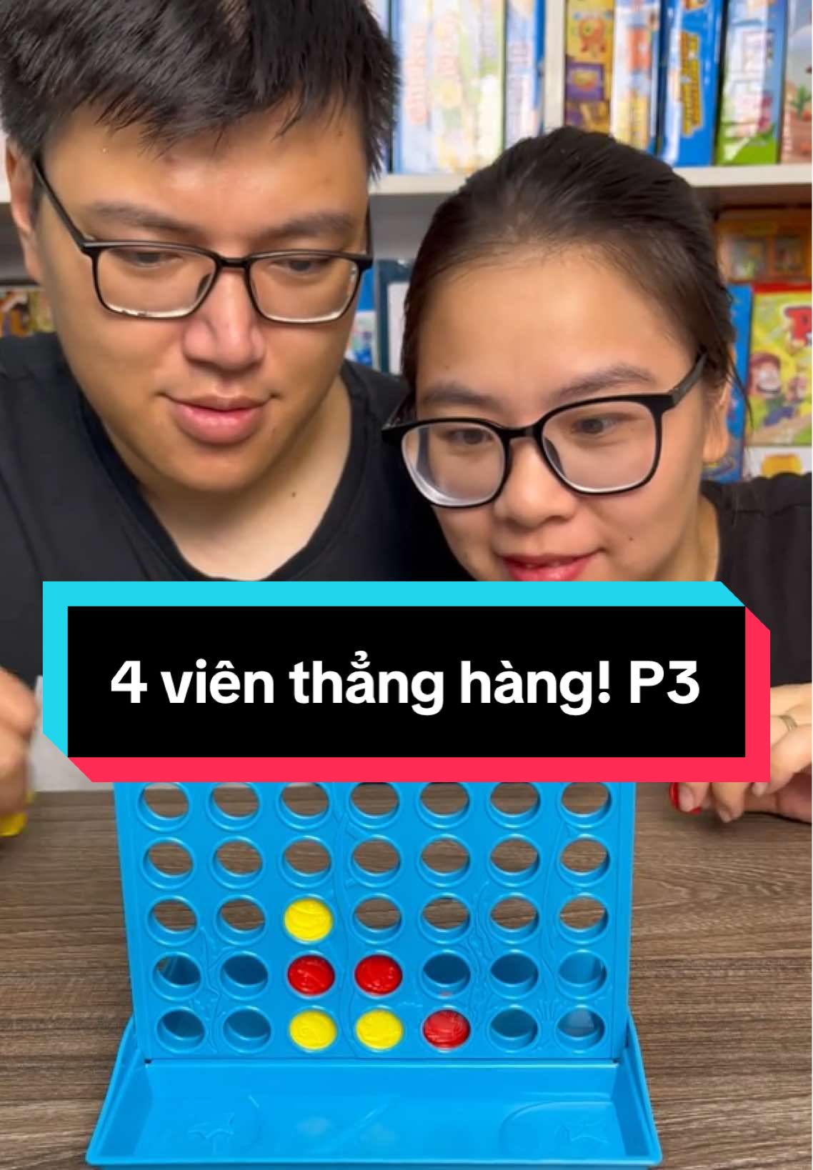 4 viên thẳng hàng - lineup 4. Trò chơi trí tuệ đơn giản mà cực cuốn!! #giaitrinhangheo #boardgames #xuhuong #fyp