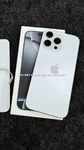 Màu Trắng Titan chứ màu gì nữa 🥰 hôm nay sốp tự unbox cho sốp luôn nhaa 🥰 #LongApple #viral #trending #16promax 