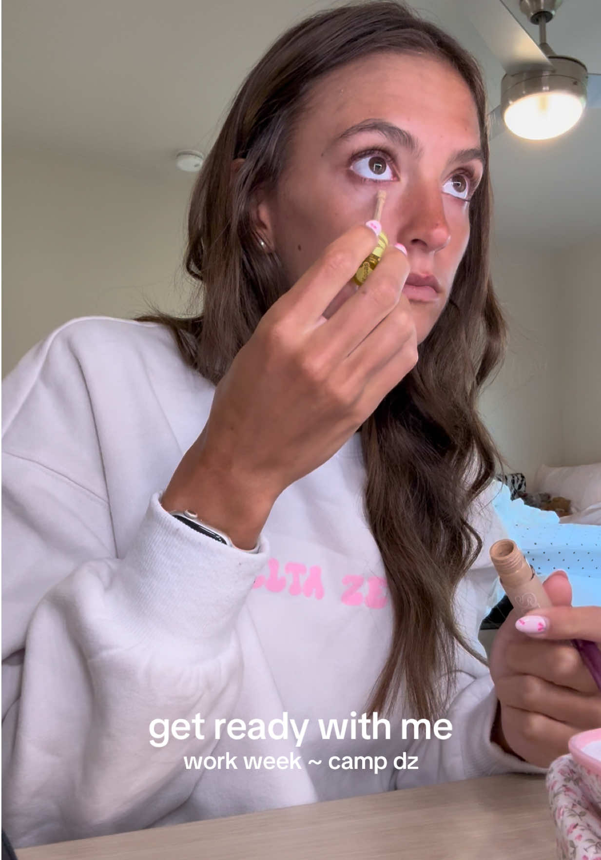 get ready with me for camp dz🪖 #grwm #getreadywithme #workweek #sorority #collegelife 