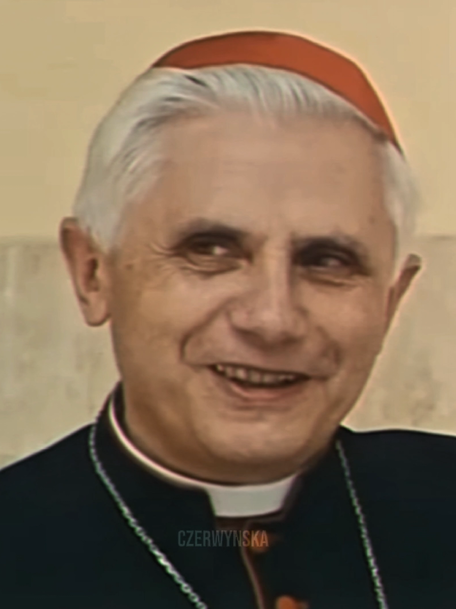 His smile ✨️ #fyp #edit #popebenedictxvi #cardinalratzinger #catholictiktok 