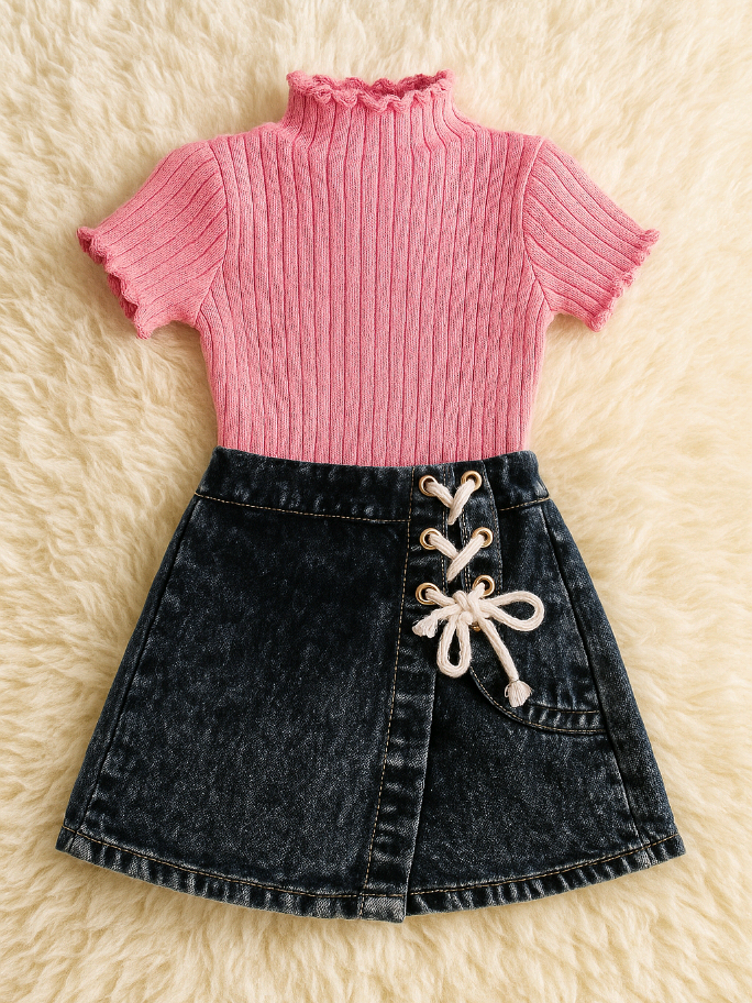 Setelan baju anak perempuan umur 1-6 tahun terbaru oneset rok celana jeans dan baju rajut anak perempuan umur 1-6 tahun terbaru #setelananak #bajuanak #onesetanak #xyzbca #fyp 