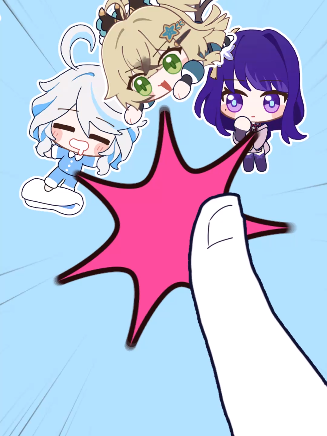 THUMB DANCE CHALLENGE! GENSHIN🎵 #GenshinImpact #hoyocreators #原神 #雷電将軍 #フリーナ #genshinfanart #hoyoverse #Raidenshogun #Furina