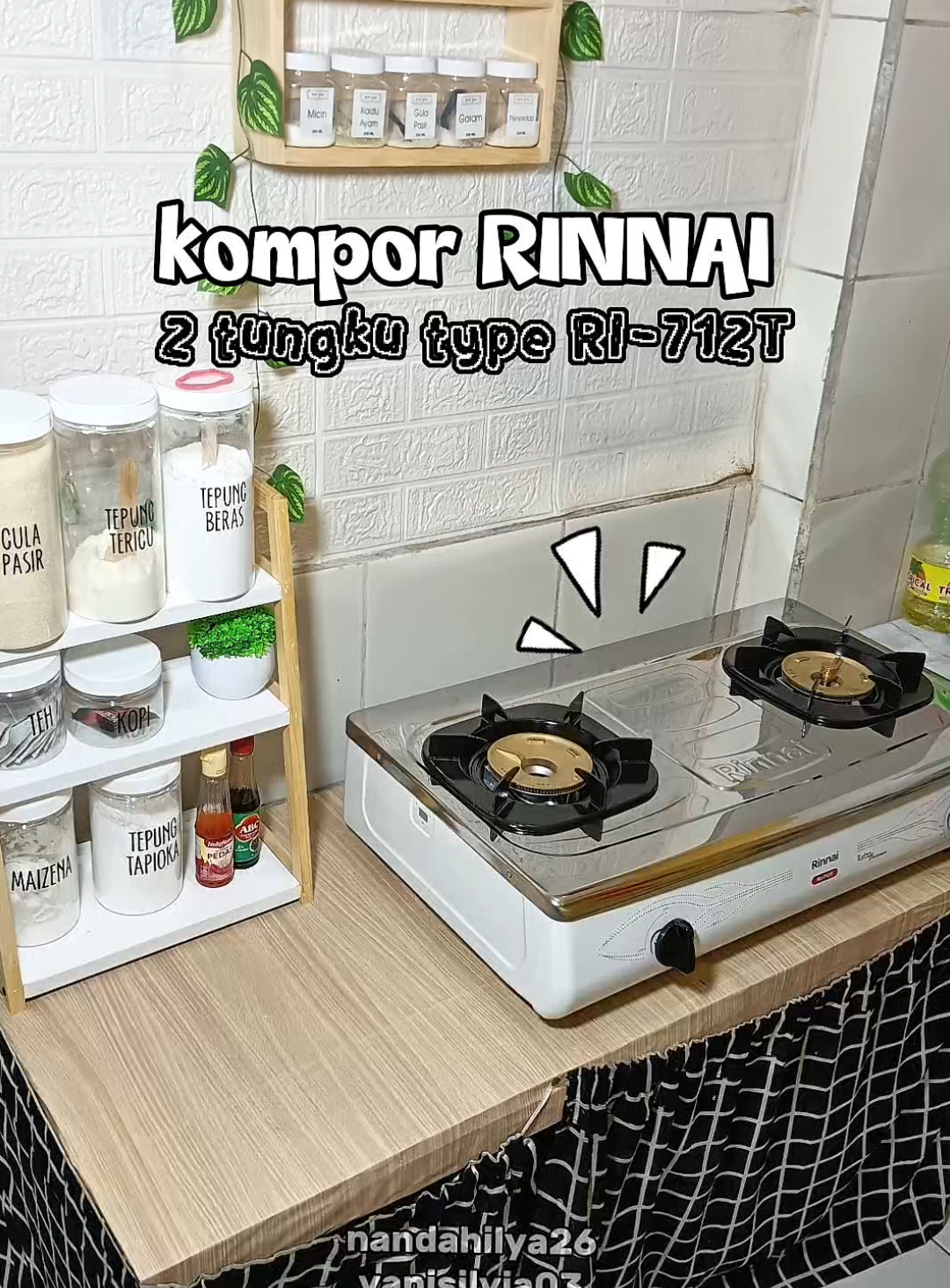 kompor gas 2 tungku rinnai type RI-271T #komporgas #komporrinnai #kompor2tungku #kompor2tungkumurah #rinnai 