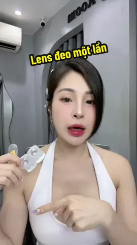 Lens mắt dùng một lần siu êm không cộm, không cấn #lens #lensdeomotlan #lensdungmotlan #nhungthone #nhunghaiphongreview 