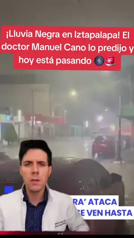 ¡Lluvia Negra en Iztapalapa! El doctor Manuel Cano lo predijo y hoy está pasando 🌑🚨 #BreakingNews #ÚltimaHora #NoticiasMéxico #AlertaMundial #EmergenciaClimática