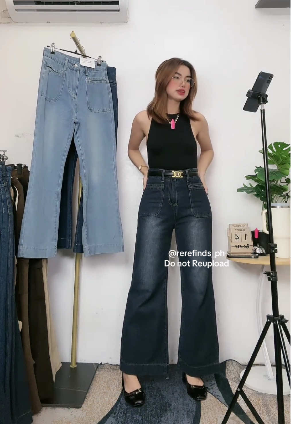 #tiktoklive #livehighlights #flaredjeans #flarepants #highwaistpants 