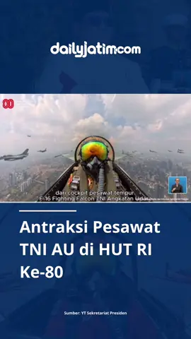 DAILYJATIM.COM – Momen antraksi Pesawat TNI Angakatan Udara dalam perayaan HUT RI ke-80 di Istana Jakarta, 17 Agustus 2025. Selengkapnya di dailyjatim.com ____________________________ #dailyjatim #17agustus1945 #hutri80 #pesawat #tni 