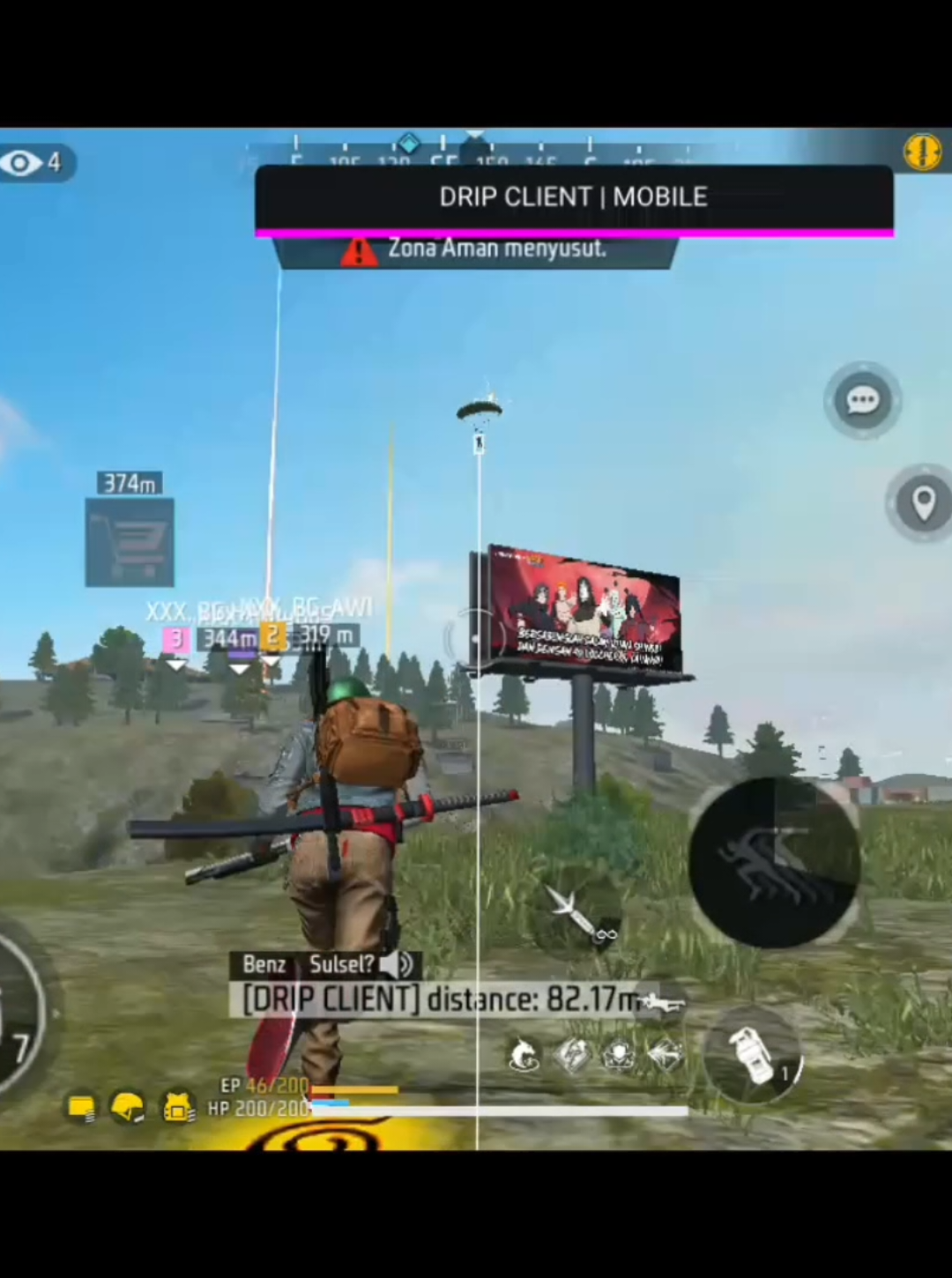 ngerusuh di br rank dengan  drip client  #aimkill #promomakanmerdeka #sgpletok #garena #antiban 