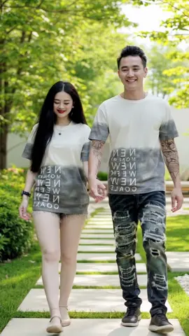 Áo đôi cổ tròn #aodoi #couple #aocouple #aogiadinh #familywear868 