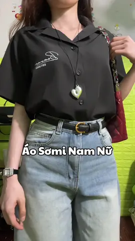 Áo sơmi lụa tay ngắn. #aosomi #aosomitayngan #fyp #thoitrang #bichthao2808 