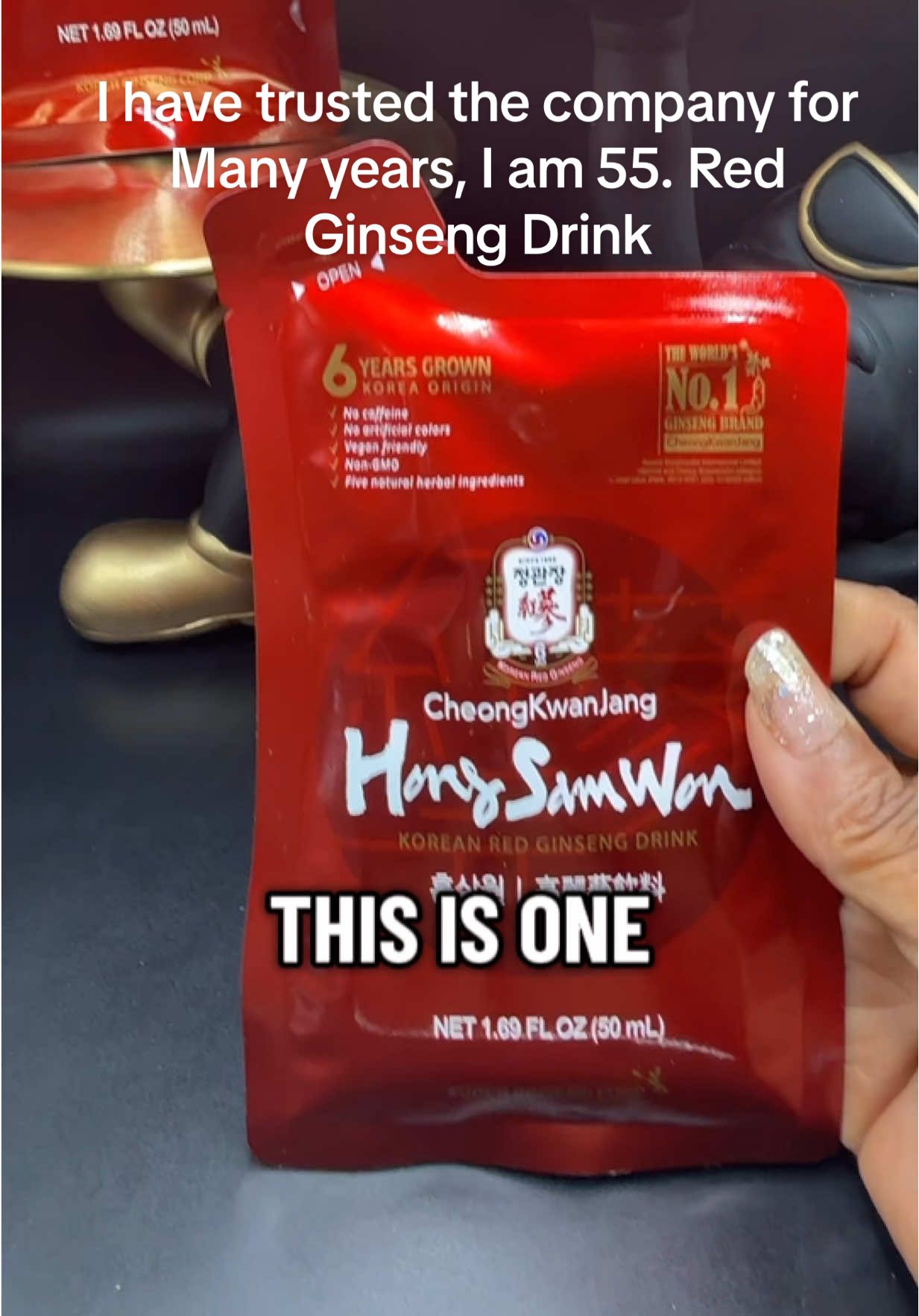 It tastes great—I love it! ✨ Have you ever tried a ginseng drink? I have been drinking it since I was 8 — and this one became my favorite. Would you try it with me?— CheongKwanJang/JungKwanJang, the world’s #1 ginseng company. Their Hong Sam Won Korean Red Ginseng Drink is smooth, lightly sweet, and convenient to enjoy anytime. @JungKwanJang US  🌿 Why I choose it: 	•	Made with 6-year-grown Korean Red Ginseng 	•	From the World’s No.1 Ginseng Brand trusted worldwide 	•	No caffeine, no artificial colors, Non-GMO, vegan-friendly 	•	Easy, on-the-go pouch that fits into my daily lifestyle 📌 My journey: I share fragrance, skincare, wellness, and self love for women and men over 45. I review products I use and love — from my trusted companies. Ginseng has always been a part of my life, and now I share it live, through honest video reviews, to connect with others. This is part of my journey — layering wellness into everyday routines. 💬 : I go live to share what I truly use, so others can see real experiences. I create safe, authentic reviews that highlight products I believe in. ⸻ ✨ Shop now and be part of my journey with CheongKwanJang. Drop a🔥 if you want to see my other products from this company.  #MyLifeInLayers #Over45Lifestyle #WellnessJourney #TikTokMadeMeBuyIt 