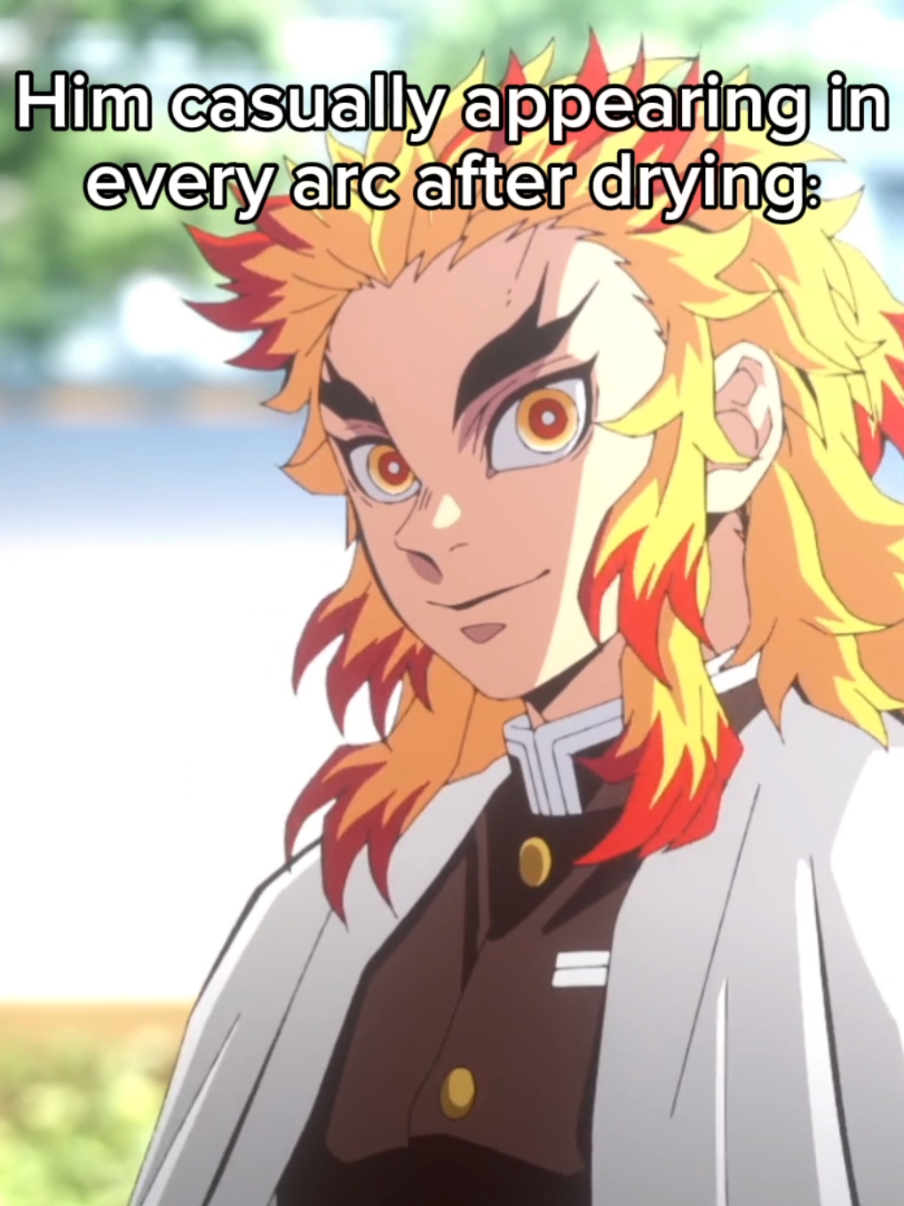 -he'll be there.. EDIT: It's dying not drying how could I mistyped ts🥀 . . . . #fypシ #4u #kimetsunoyaiba #demonslayer  #infinitycastle  #rengoku #kyojurorengoku 