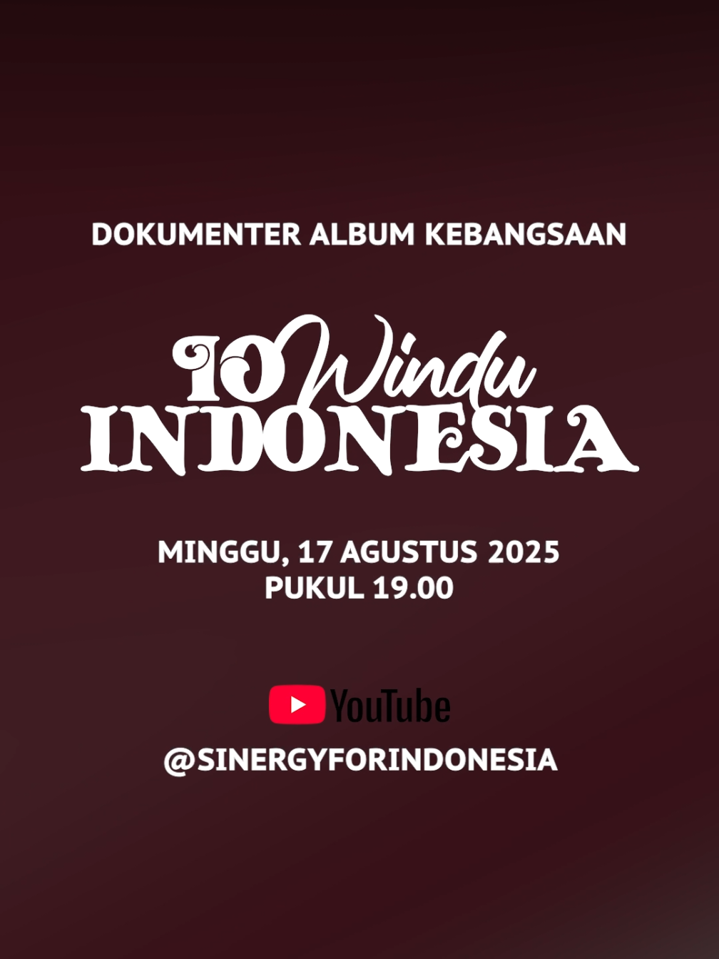 Memperingati 80 Tahun Indonesia Merdeka 🇲🇨 kami persembahkan Album Kebangsaan Vol. 3 dengan tajuk 