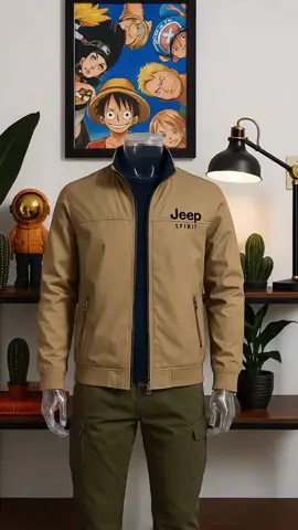 Jaket Jeep Spirit – rugged, maskulin & sesuai untuk gaya adventure harian! 🧥🔥 #JeepSpirit #JaketLelaki #OutdoorStyle #TikTokShop