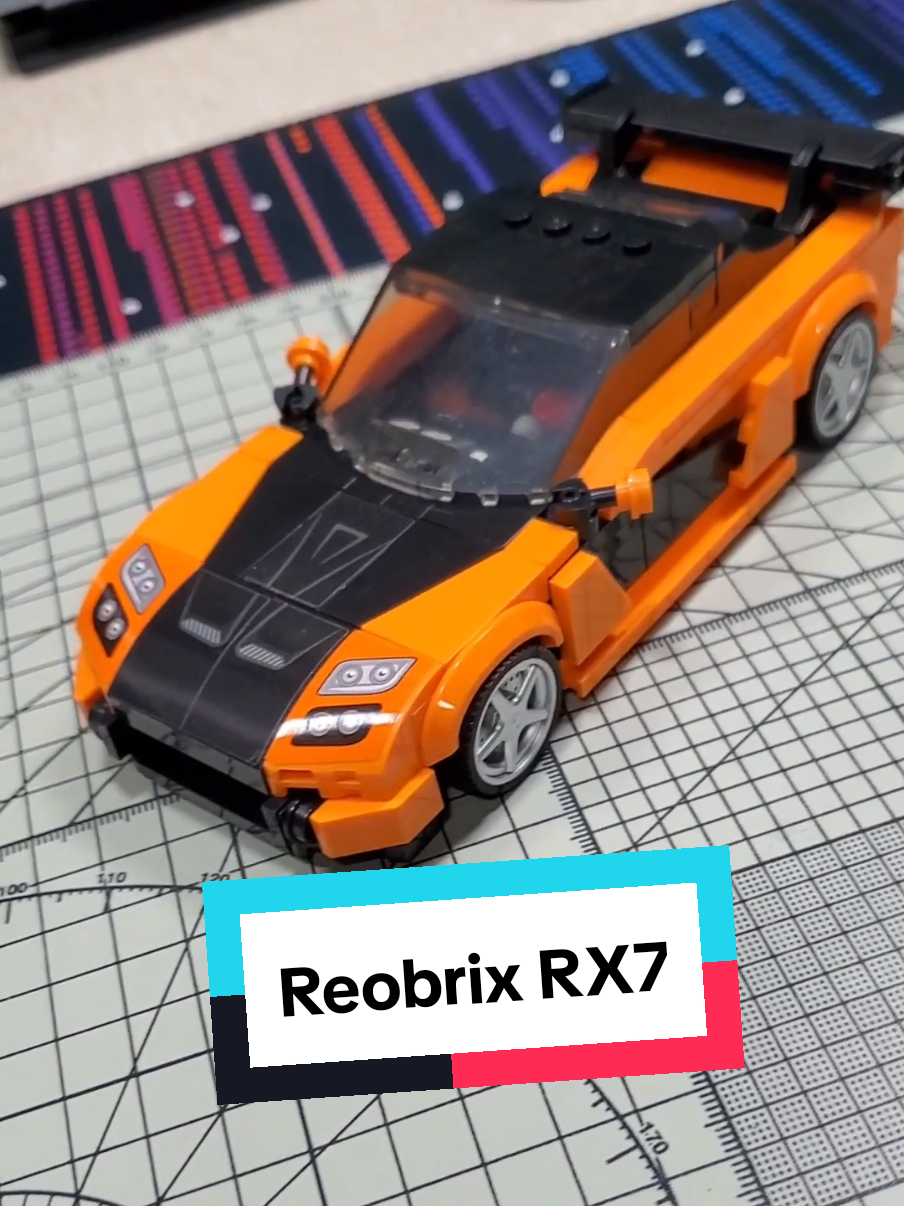 ReoBrix 8 Wide Brick Built Sports Car, A great addition to your existing brick building journey! #bricktok #brickbuilding #brickbuilder  #tiktokshopcreatorpicks 