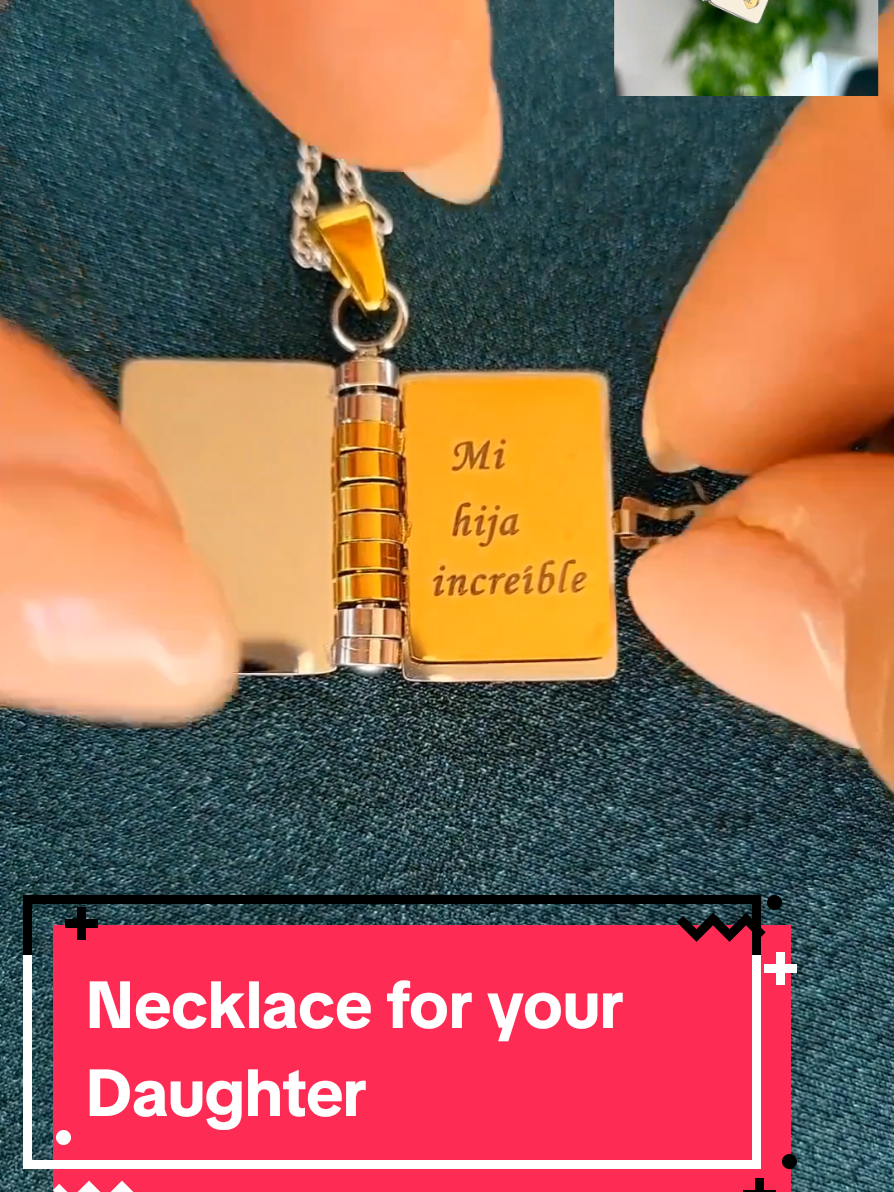 My Little Star Book Necklace for Daughter / Son,  Birthday Day. Gift  Graduation Jewelry of Love.  El Regalo perfecto para tu hija, Collar con libro de Dije, contiene unas palabras significativas para ella. #Necklace #gift #booknecklace #momanddaughtergoals #giftideas 