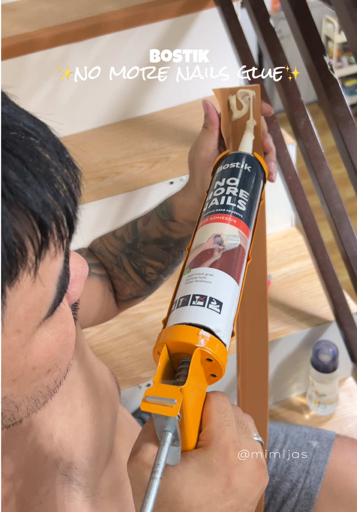 hassle free na nga ang pagdidikit dahil dito sa Bostik No More Nails Glue 🥰 #bostik #bostiknomorenails #nomorenails #bostiknomorenailsglue #glue  