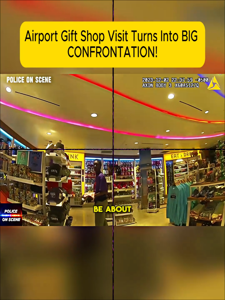 Airport Gift Shop Visit Turns Into BIG CONFRONTATION! #cosp #copsoftiktok 
