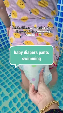 anak suka main kolam kena ada diapers swimming pants ni! #diaperswimming #diaperswimmingpants #babyswimmingpants 