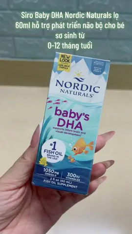Siro Baby DHA Nordic Naturals lọ 60ml hỗ trợ phát triển não bộ cho bé sơ sinh từ 0-12 tháng tuổi #sirobaby #tiepthilienkettikokshop #tiepthilienket 