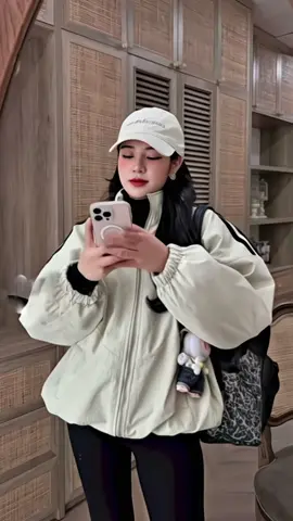 Áo khoác phao nữ thể thao trám trần bông rút dây dày dặn mới #aokhoacphao #aokhoacnu #thoitrangnu #xuhuong 