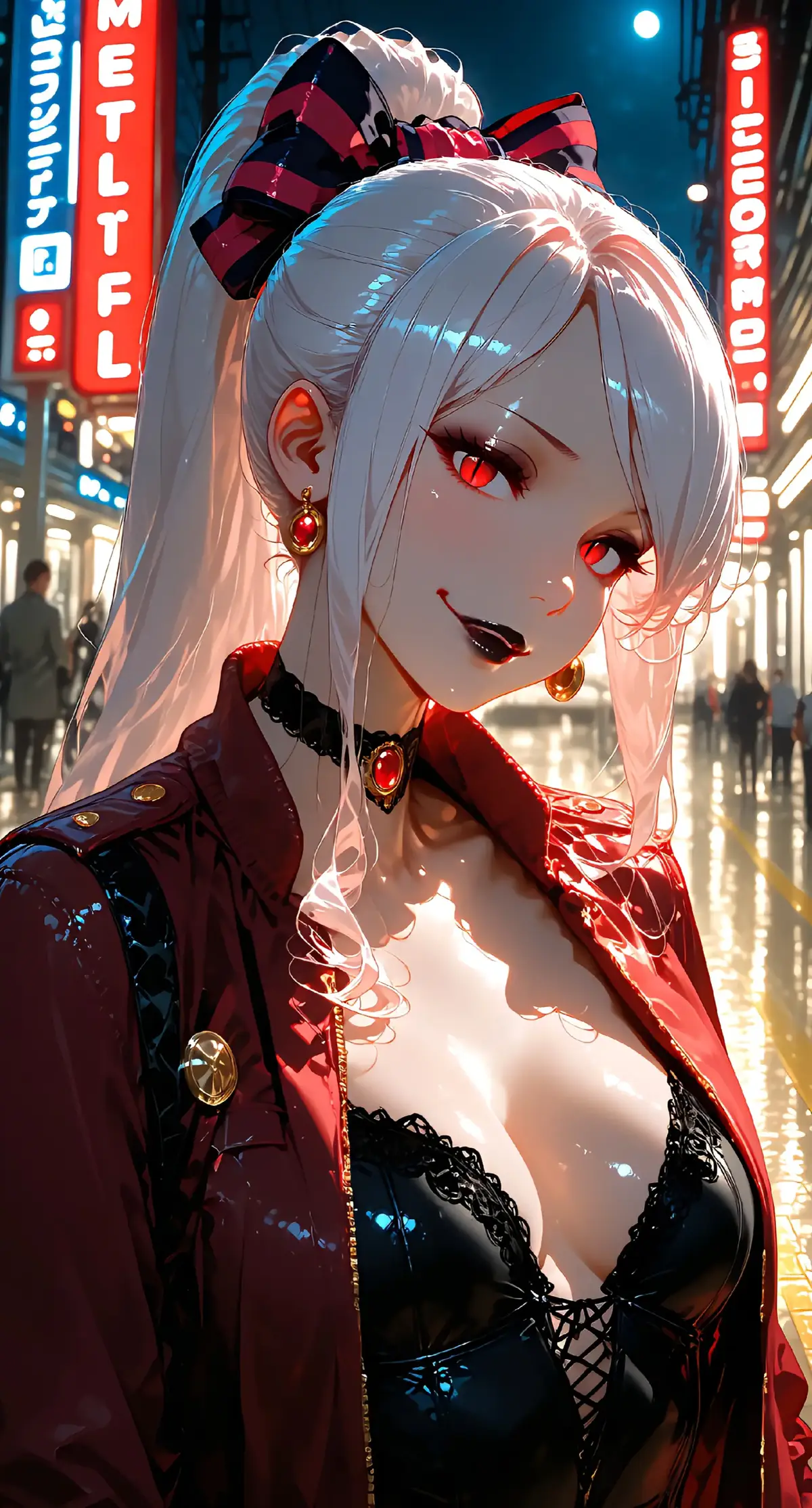 Do you like her ? 😏 #fyp #anime #overlord #shalltearbloodfallen #aiart 