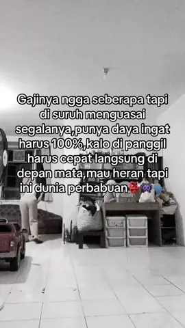 Rules 1 :jangan serba bisa di pekerjaan nanti yang naik kerjaannya bukan gajinya😎 #fypシ #fyppppppppppppppppppppppp #babu #art #perantau 