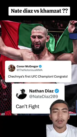 Nate diaaz response kemenangan khamzat chimaev #UFC #khamzatchimaev #ufc319