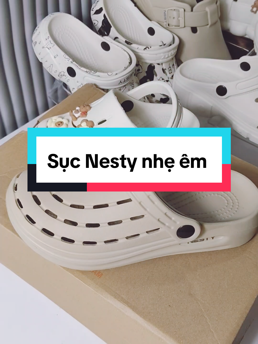 Dép Nesty nam nữ siêu nhẹ, đế êm, bền, gọn, chống trơn trượt. Có size cho cả bé và người lớn. #nesty #xuhuong #fyp #suc 