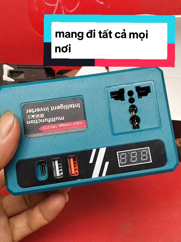 Bộ chuyển đổi điện 18-21v sang 220v tiện gọn giá rẻ #xuhuongtiktok #bochuyendoi #bochuyendoichoigame #bochuyendoi12vra220v #dechuyendoidien #dechuyendoinguondien #giadungtienich #diepthai36 