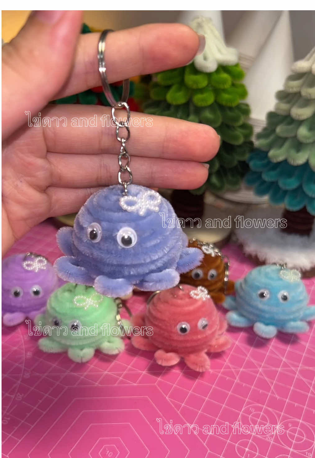 น้องปลาหมึก🐙🐙😵‍💫 #diyลวดกํามะหยี่ #เทรนวันนี้ #ลวดกํามะหยี่ 