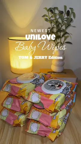 @Unilove PH Official  Newest Unilove Baby Wipes, Tom & Jerry Edition, super bango neto ! Must try ! #babywipes #unilove #tomandjerry #musttry #hypoallergenic 