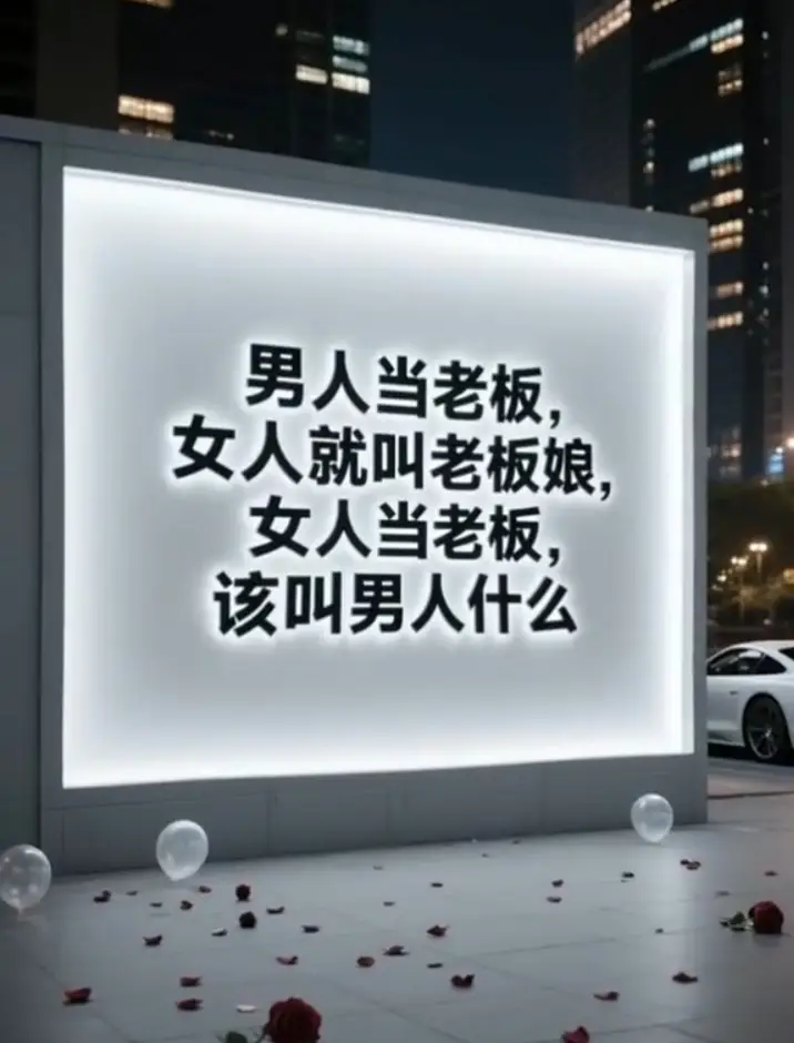 男人当老板，女人就叫老板娘，女人当老板，该叫男人什么。