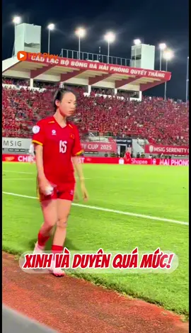 Thật là xinh đẹp, thật là duyên dáng, bóng hồng sân cỏ Việt Nam #vlogminhhai #FPTPlay #doituyennuvietnam #tranthiduyen 
